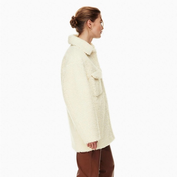 Aritzia Wilfred Free Thompson Sherpa Shirt Jacket - Picture 4 of 7